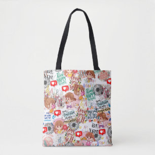 Bolso De Tela Lindo Motivacional – Cita Positiva Kawaii 