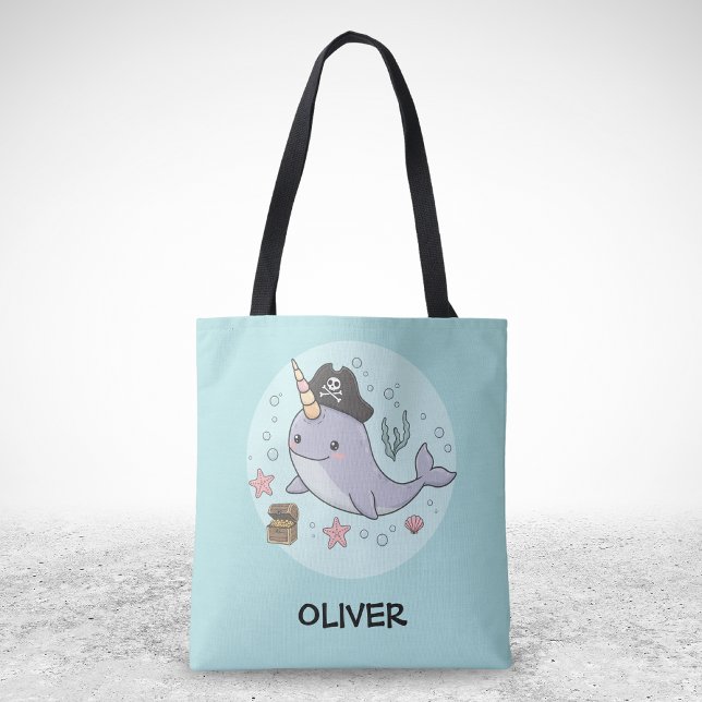 Bolso De Tela Lindo Narval Pirata (Subido por el creador)