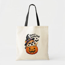 Lindo pájaro gorrión chibi de Halloween calabaza