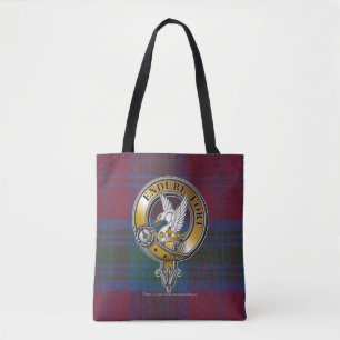 Bolso De Tela Lindsay Tartan & Badge
