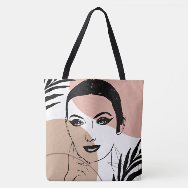 Bolso De Tela LIne Art Boho (Anverso)