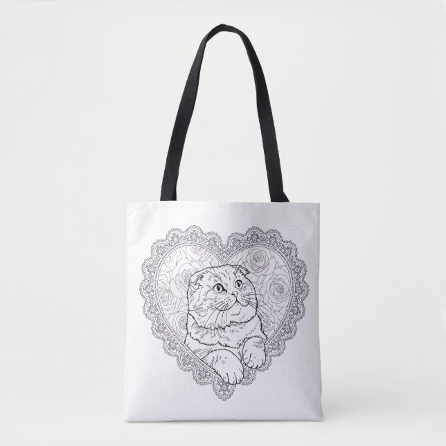 Bolso De Tela Line Art Ritual Collection tote bag  (Anverso)