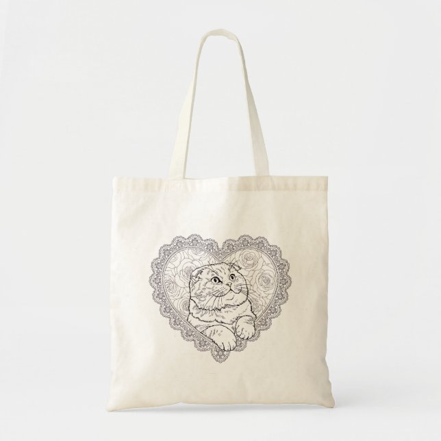 Bolso De Tela Line Art Ritual Collection tote bag  (Frente)