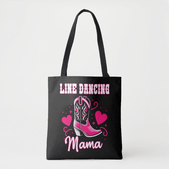 Bolso De Tela Line Dancing Mama Gift (Anverso)