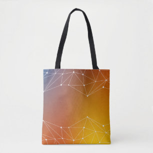Bolso De Tela Línea abstracta de fondo