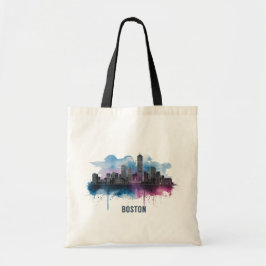 Bolso De Tela Línea aérea de Boston City Skyline, Mamáes de Bost