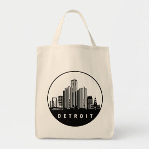 Bolso De Tela Línea aérea de Detroit Michigan