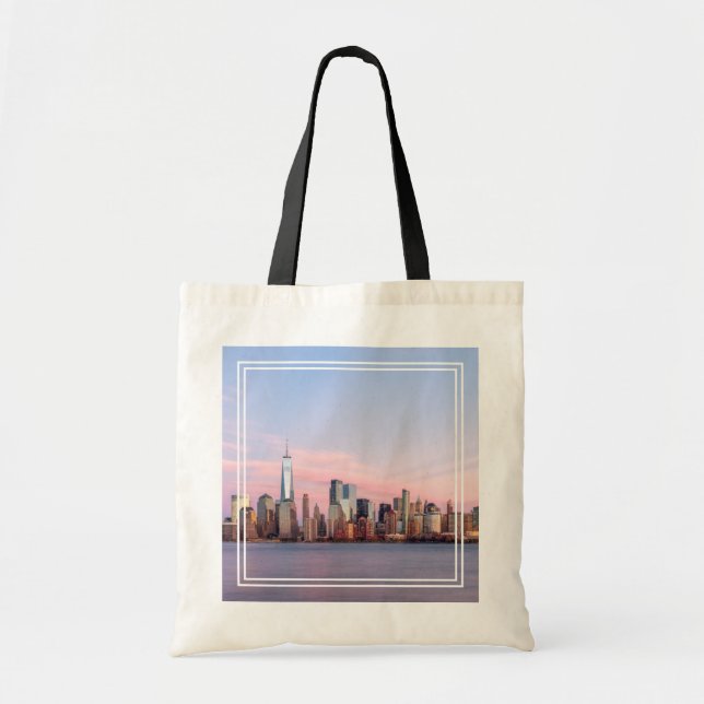 Bolso De Tela Línea aérea de la noche de Nueva York (Frente)