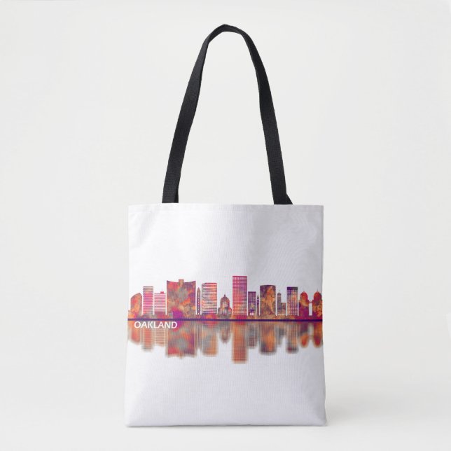 Bolso De Tela Línea aérea de Oakland California (Anverso)