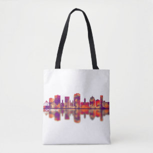 Bolso De Tela Línea aérea de Spokane Washington