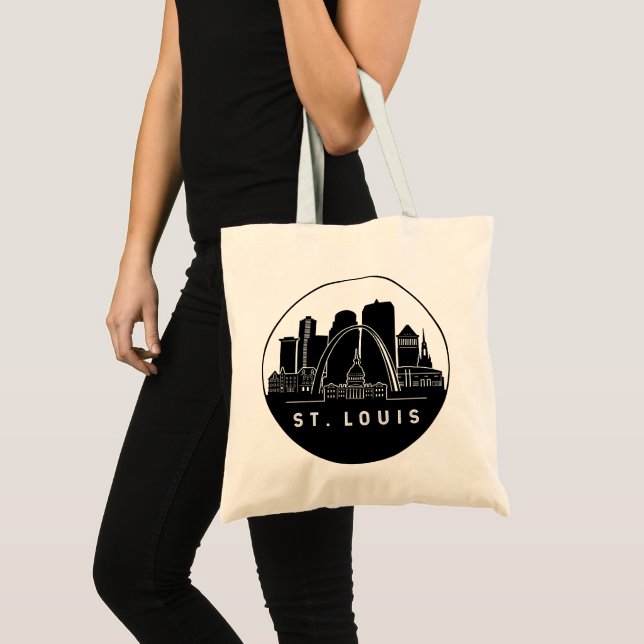 Bolso De Tela Línea aérea de St. Louis Missouri (Anverso (producto))