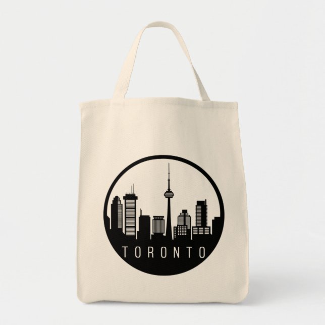 Bolso De Tela Línea aérea de Toronto City (Frente)