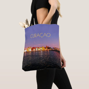Bolso De Tela Línea aérea de Willemstad de noche (personalizable