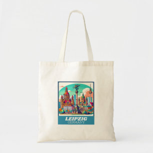 Bolso De Tela Línea aérea retro Leipzig