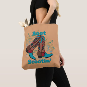 Bolso De Tela Línea bota de vaquero de la danza popular del