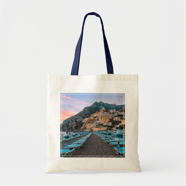 Bolso De Tela Línea costera | Campania, Italia (Frente)