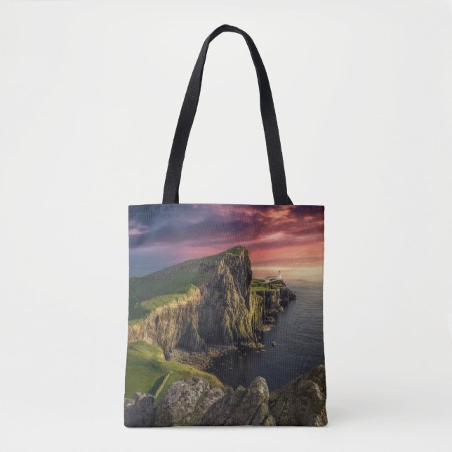 Bolso De Tela Línea costera | Isla de Skye, Escocia (Anverso)