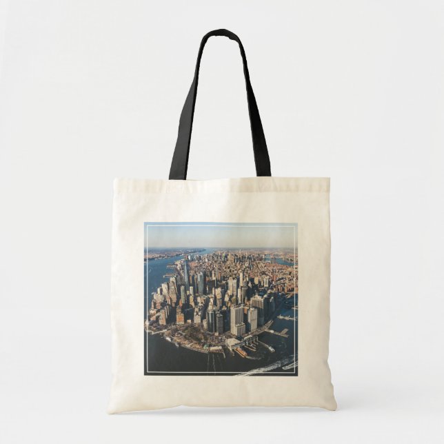 Bolso De Tela Línea costera | Manhattan, Nueva York (Frente)