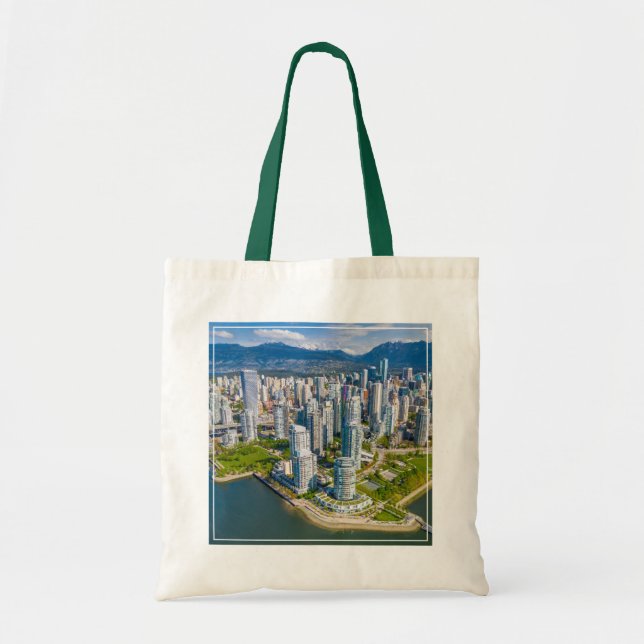 Bolso De Tela Línea costera | Vancouver, Columbia Británica, Can (Frente)