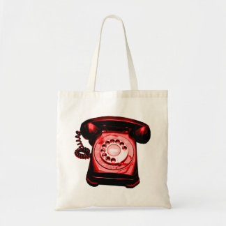 Bolso De Tela Línea directa roja