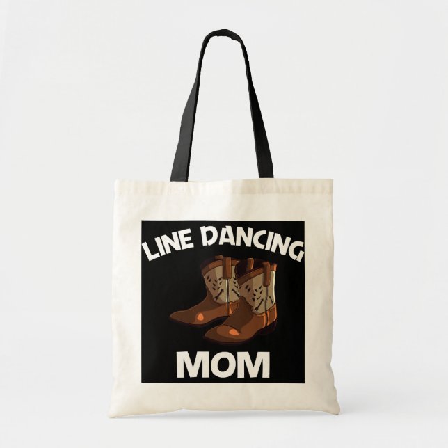 Bolso De Tela Línea divertida de baile de la línea de la mamá (Frente)