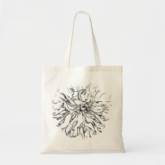 Bolso De Tela Línea Flor Natural Hermosa