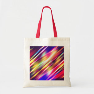 Bolso De Tela Líneas abstractas coloridas