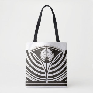Bolso De Tela Líneas Art Deco