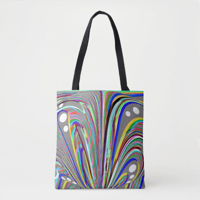 Bolso De Tela Líneas creativas (Anverso)