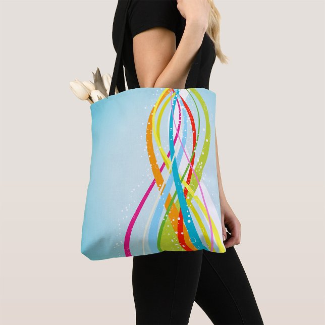 Bolso De Tela Líneas de colores arcoiris (Subido por el creador)