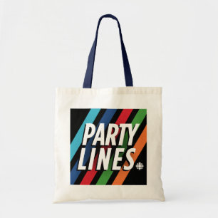 Bolso De Tela Líneas de Fiesta CBC