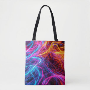 Bolso De Tela Líneas de Neon