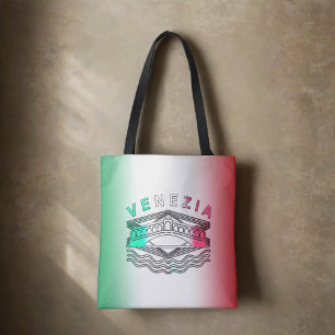 Bolso De Tela Líneas en negrita de Venezia Rialto