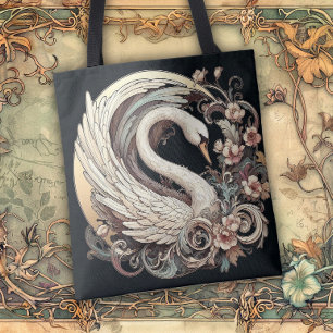 Bolso De Tela Líneas fluidas de belleza Art Nouveau
