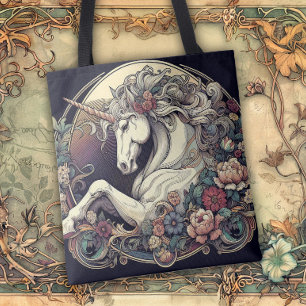 Bolso De Tela Líneas fluidas de belleza Art Nouveau