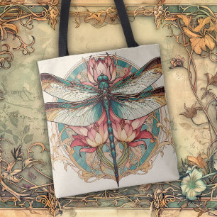 Bolso De Tela Líneas fluidas de belleza Art Nouveau