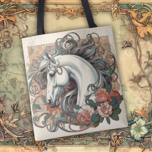 Bolso De Tela Líneas fluidas de belleza Art Nouveau