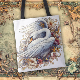 Bolso De Tela Líneas fluidas de belleza Art Nouveau