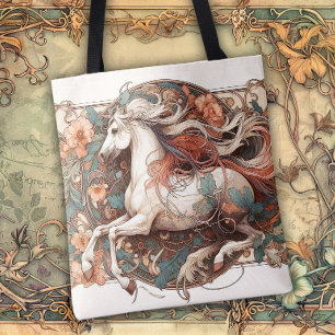 Bolso De Tela Líneas fluidas de belleza Art Nouveau
