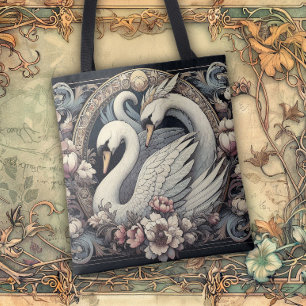 Bolso De Tela Líneas fluidas de belleza Art Nouveau
