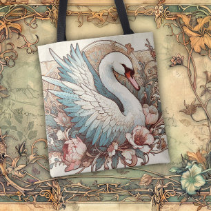 Bolso De Tela Líneas fluidas de belleza Art Nouveau