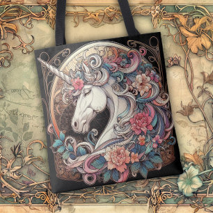 Bolso De Tela Líneas fluidas de belleza Art Nouveau