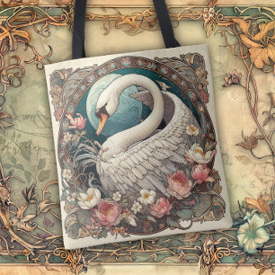 Bolso De Tela Líneas fluidas de belleza Art Nouveau