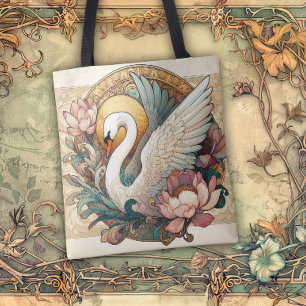Bolso De Tela Líneas fluidas de belleza Art Nouveau