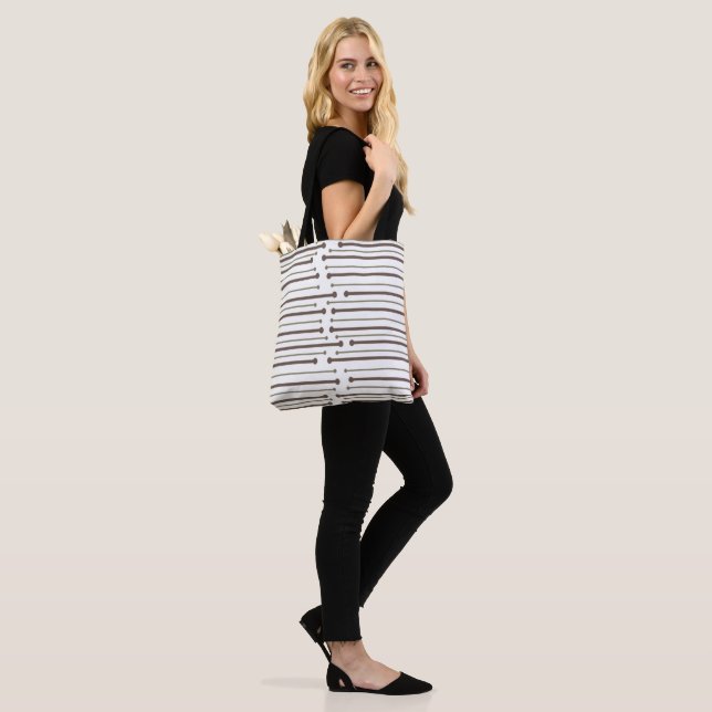 Bolso De Tela Líneas inspiradas en MCM (Puesto)