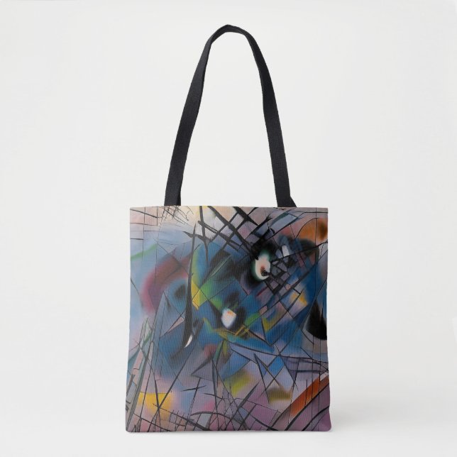 Bolso De Tela Líneas y formas abstractas (Anverso)
