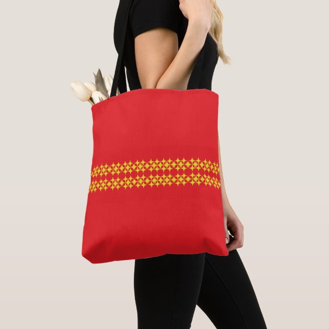 Bolso De Tela Lines of Stars Tote (Detalle)