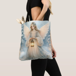 Bolso De Tela Linterna angelical celestial de invierno de gracia