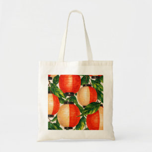 Bolso De Tela Linterna de papel japonesa roja