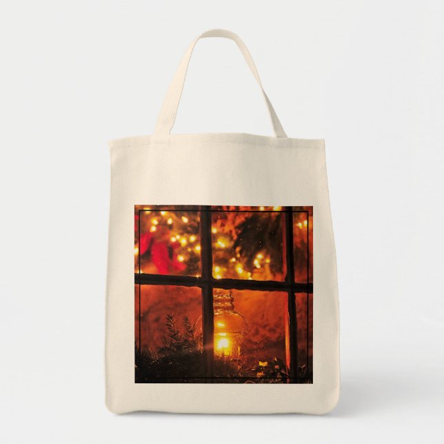 Bolso De Tela Linterna en la noche (Frente)